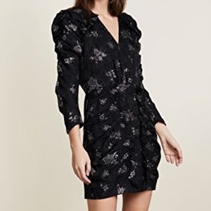Rebecca Taylor Silk Glitter Mini Dress 0 NWT
